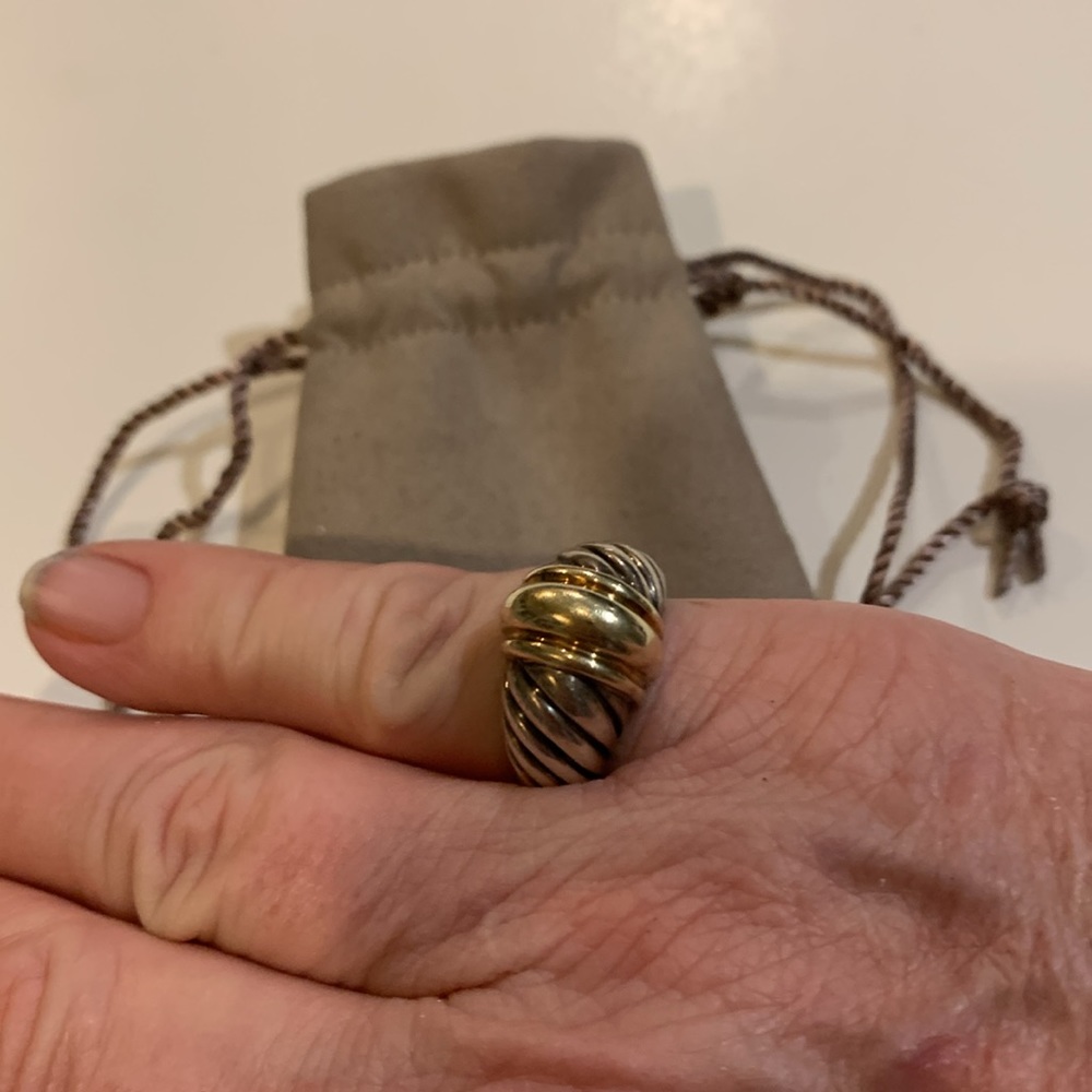 David Yurman gold / silver Ring Great Valentines Gift!! - Picture 7 of 12